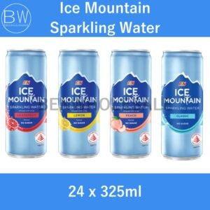 Ice Mountain Sparkling Water Can (Lemon/Peach/Grapefruit/Classic) (24 x 325ml)