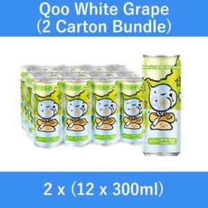 Qoo White Grape (2 Carton bundle) 2 x (12 x 300ml)