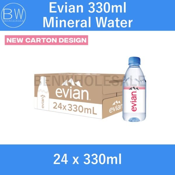 Evian Mineral Water 24 x 330ml / 24 x 500ml / 12 x 1.5L Carton Bundle - Image 2