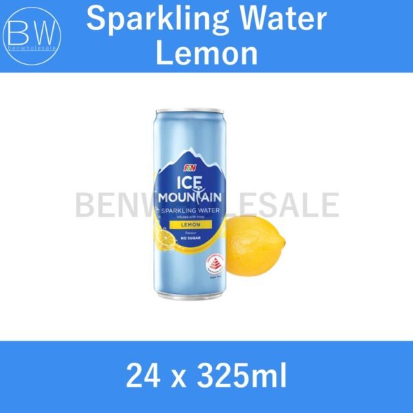 Ice Mountain Sparkling Water Can (Lemon/Peach/Grapefruit/Classic) (24 x 325ml) - Image 3