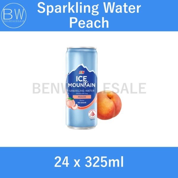 Ice Mountain Sparkling Water Can (Lemon/Peach/Grapefruit/Classic) (24 x 325ml) - Image 4