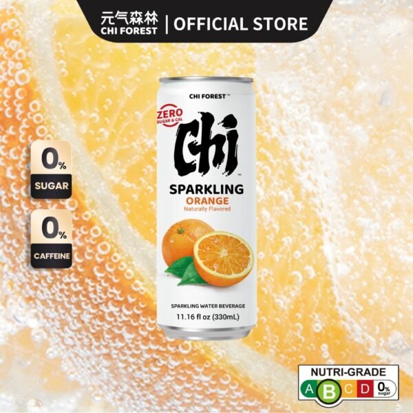 Chi Forest 元气森林 Zero Sugar Soda Sparkling Water 330ml × 6 Cans (Genki Forest) - Image 5